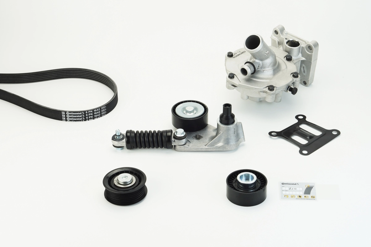 Water Pump + V-ribbed Belt Kit